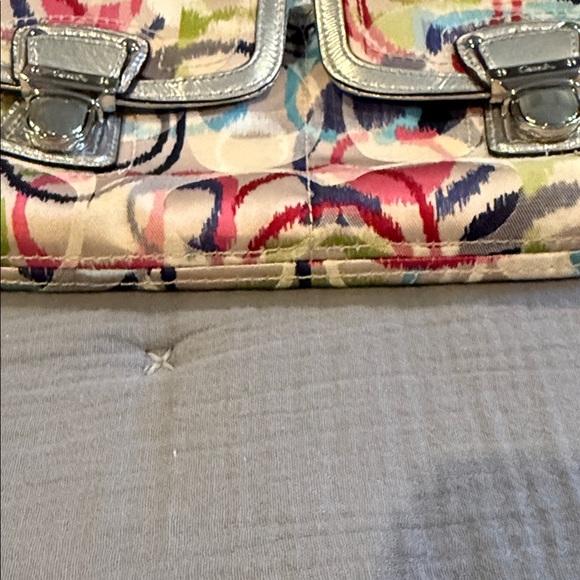 Coach Colorful Circle Pattern Shoulder Bag - Picture 5 of 16